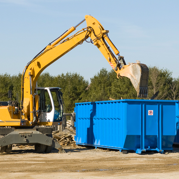 what size residential dumpster rentals are available in Waterford Connecticut